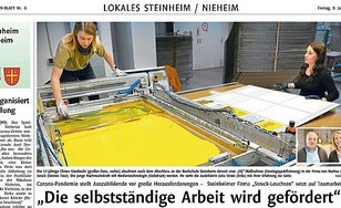 "Die selbstständige Arbeit wird gefördert"